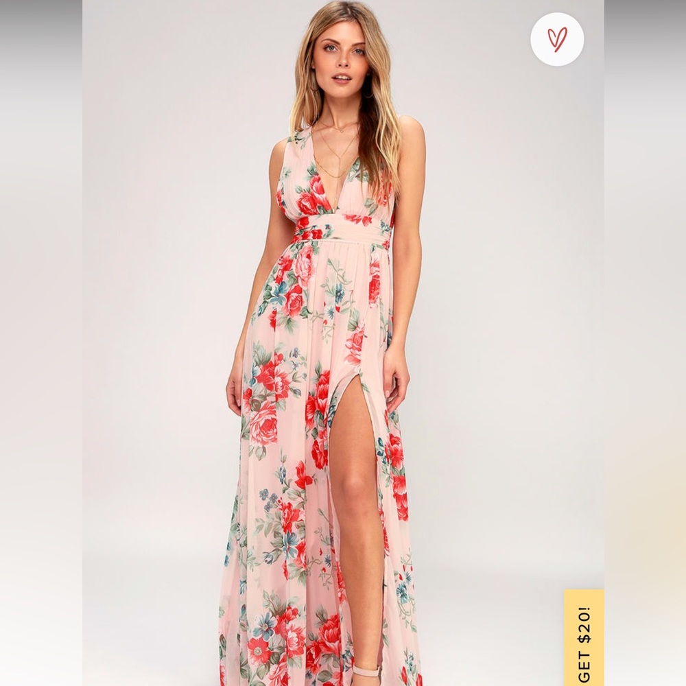 Floral spring formal dress
